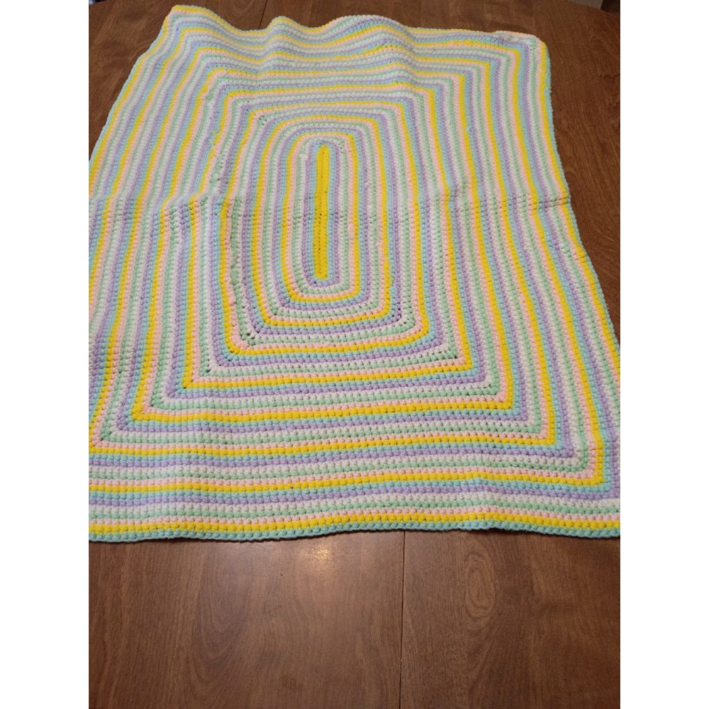 Handmade baby afghan swaddle blanket
